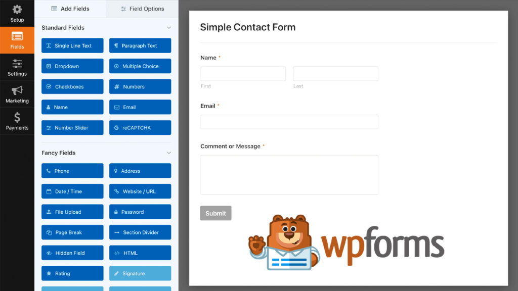 WPForms is one of the best WordPress plugins for website owners who want to create custom forms, surveys, or polls.