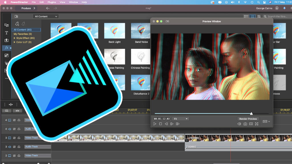 CyberLink PowerDirector is a great video editing software for beginners.
